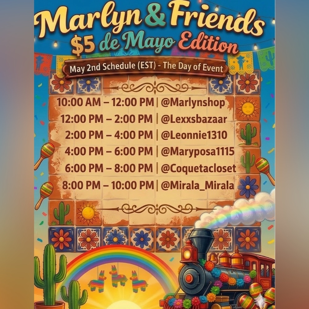 MARLYN AND FRIENDS CINCO DE MAYO TRAIN SHOW.